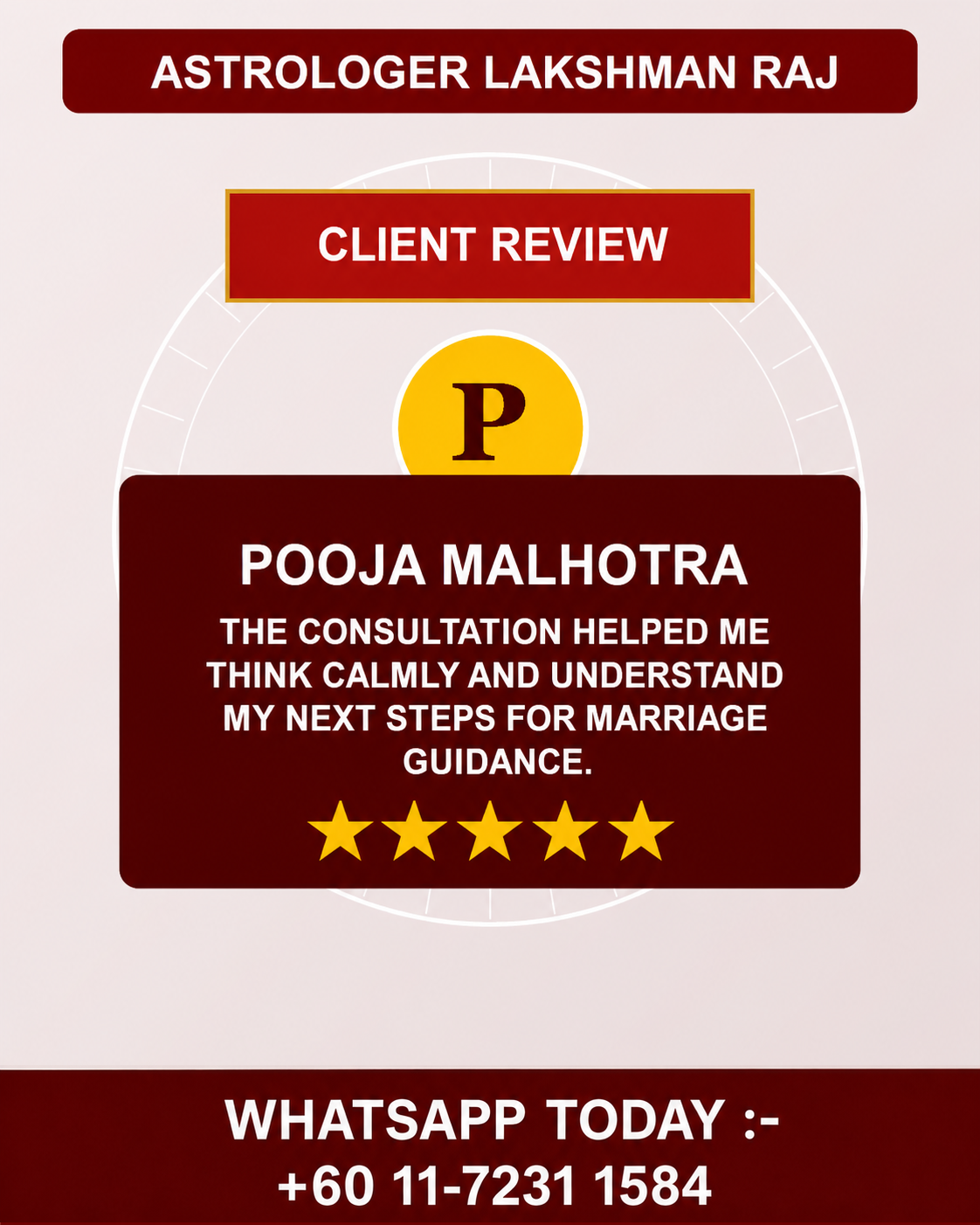Pooja Malhotra Client Review